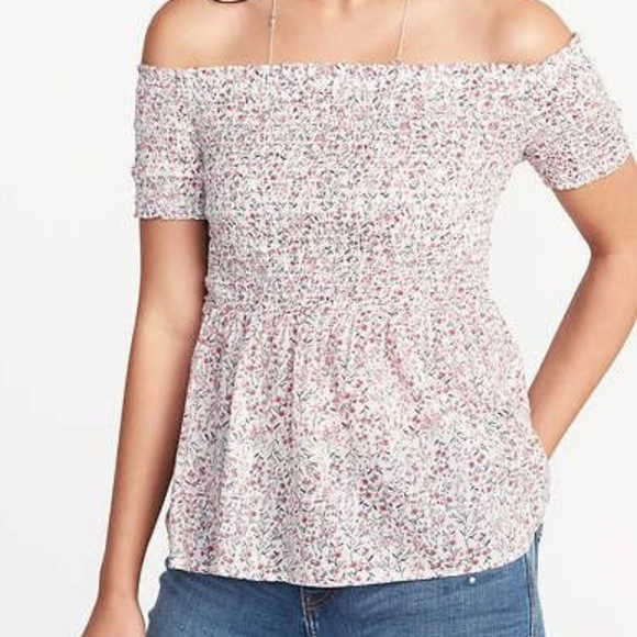 old navy smocked top